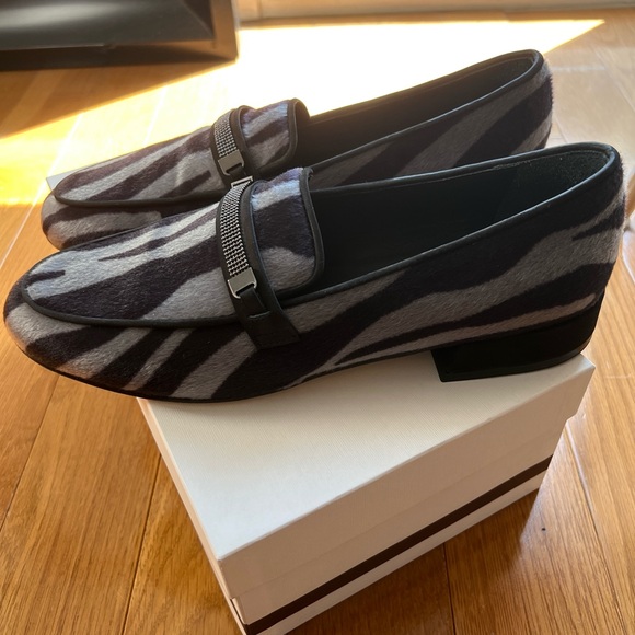 Peserico New with Box women’s loafer grey black size 40 - Picture 8 of 10